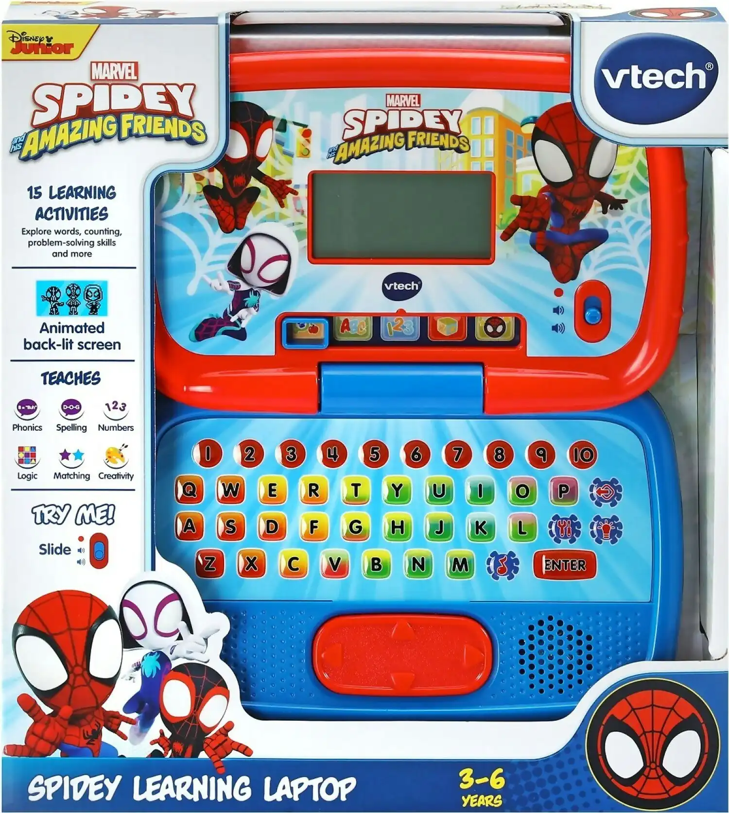 VTech - Spidey And His Amazing Friends Spidey Learning Laptop