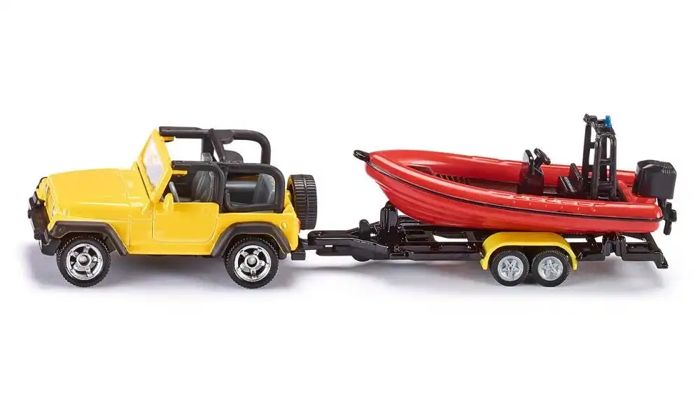 Siku - Jeep With Boat
