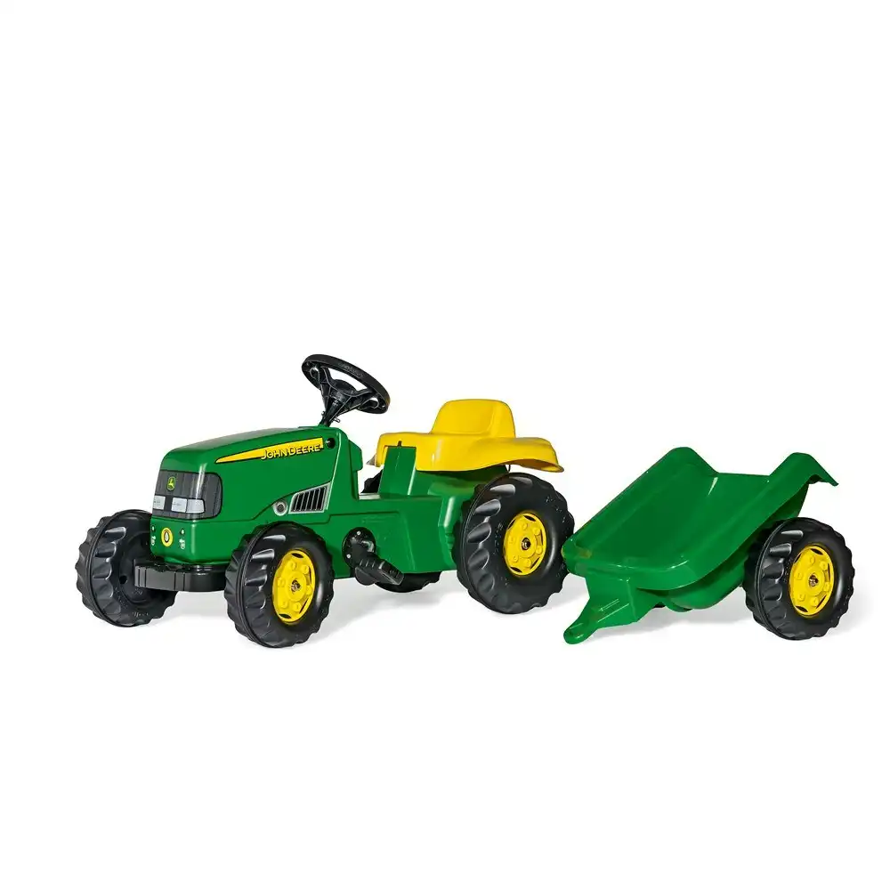 John Deere - Tomy Classic Ride On Tractor With Trailer - ROLLY KID