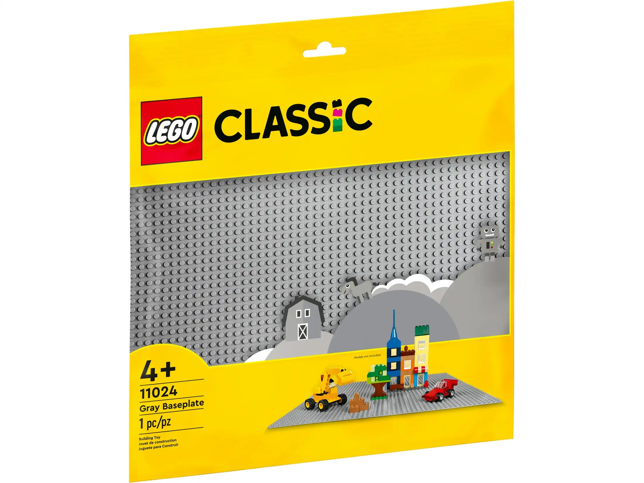 LEGO 11024 Gray Baseplate - Classic 4+