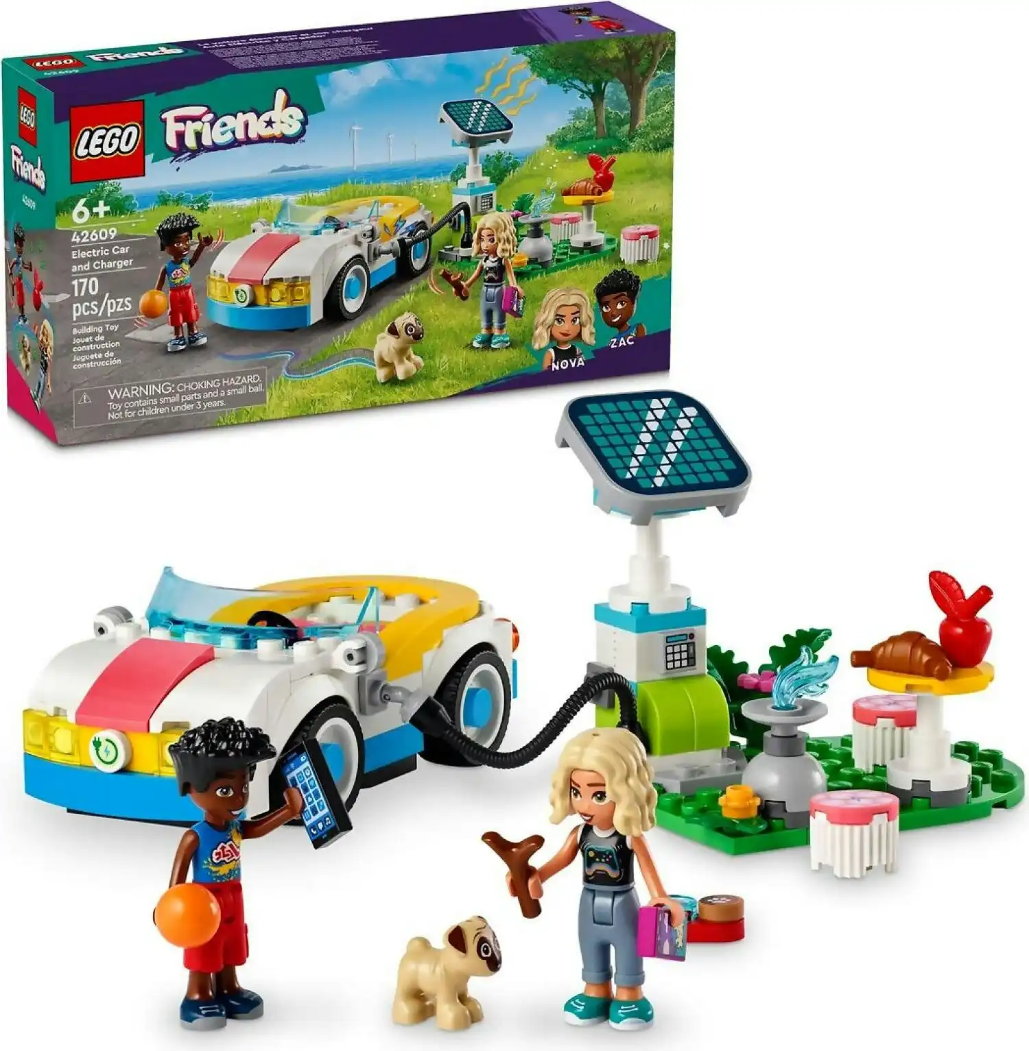 LEGO 42609 Electric Car and Charger - Friends