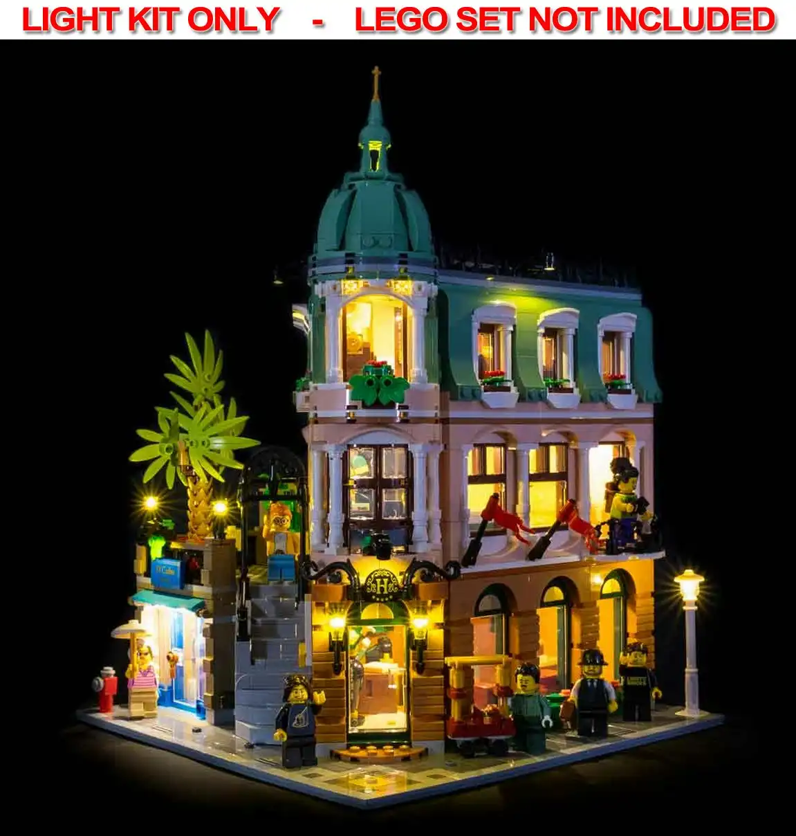 Light My Bricks - LIGHT KIT for LEGO Boutique Hotel 10297