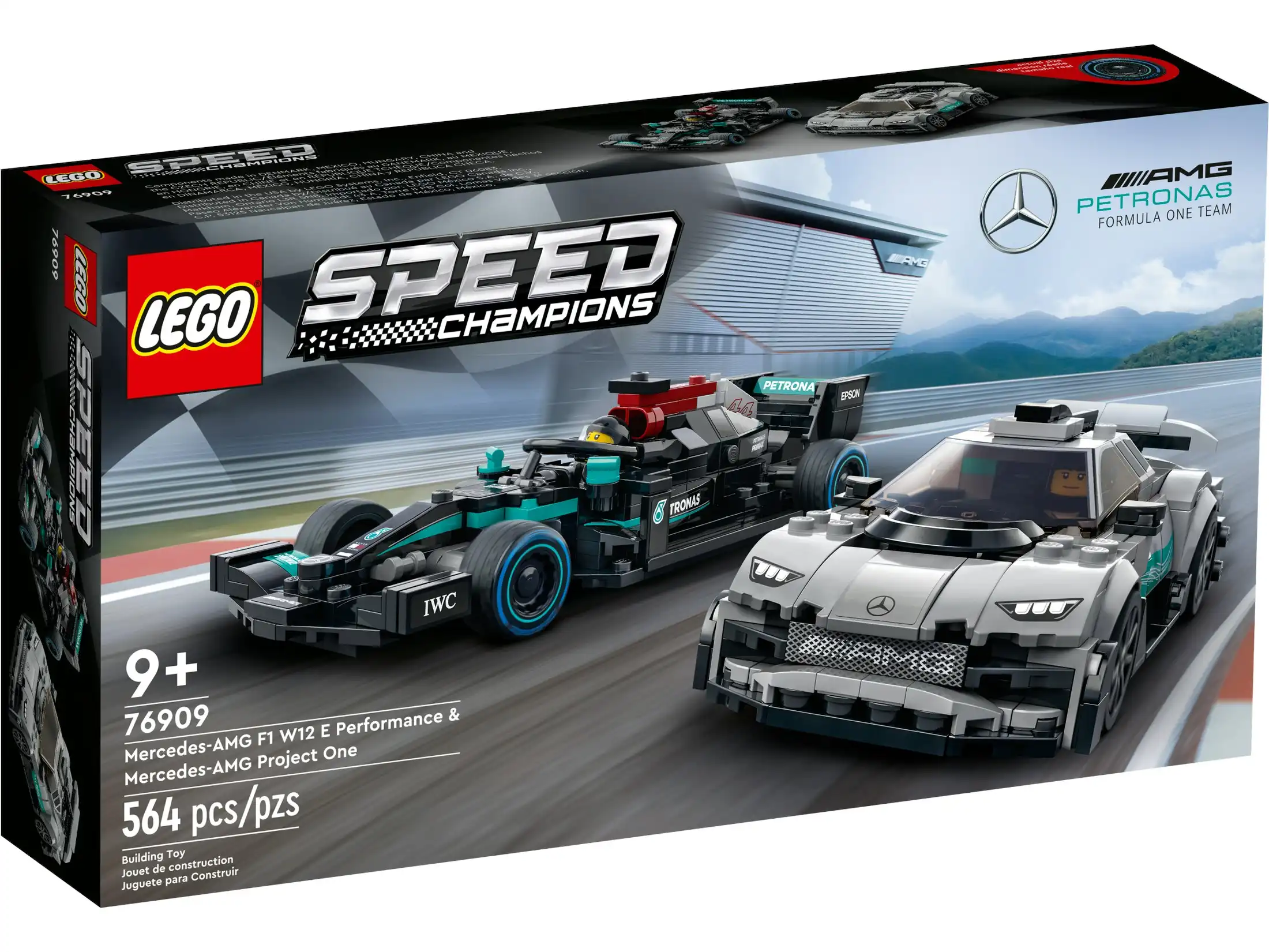LEGO 76909 Mercedes-AMG F1 W12 E Performance & Mercedes-AMG Project One - Speed Champions