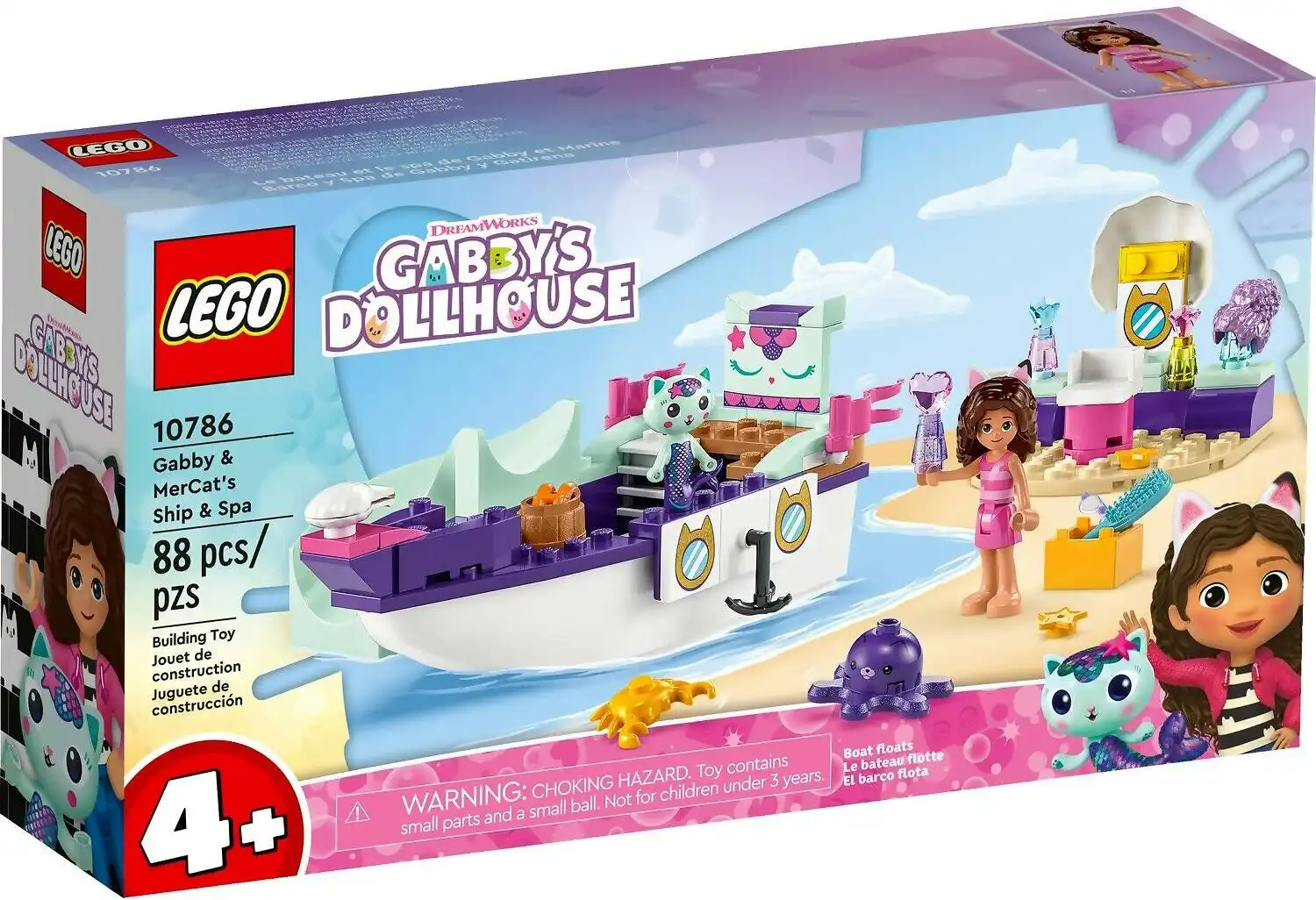 LEGO 10786 Gabby & MerCat's Ship & Spa - Gabby's Dollhouse 4+