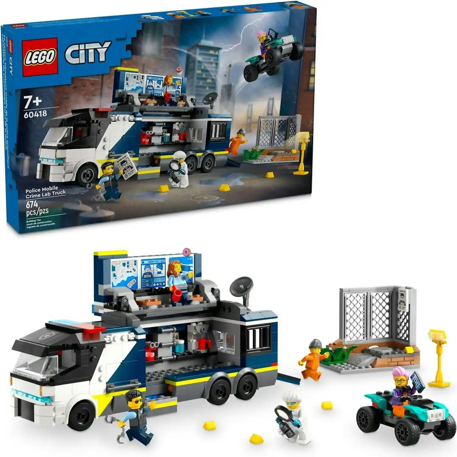 LEGO 60418 Police Mobile Crime Lab Truck - City