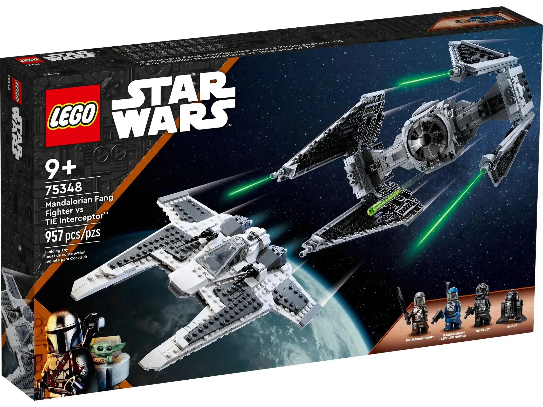 LEGO 75348 Mandalorian Fang Fighter vs. TIE Interceptor™ - Star Wars