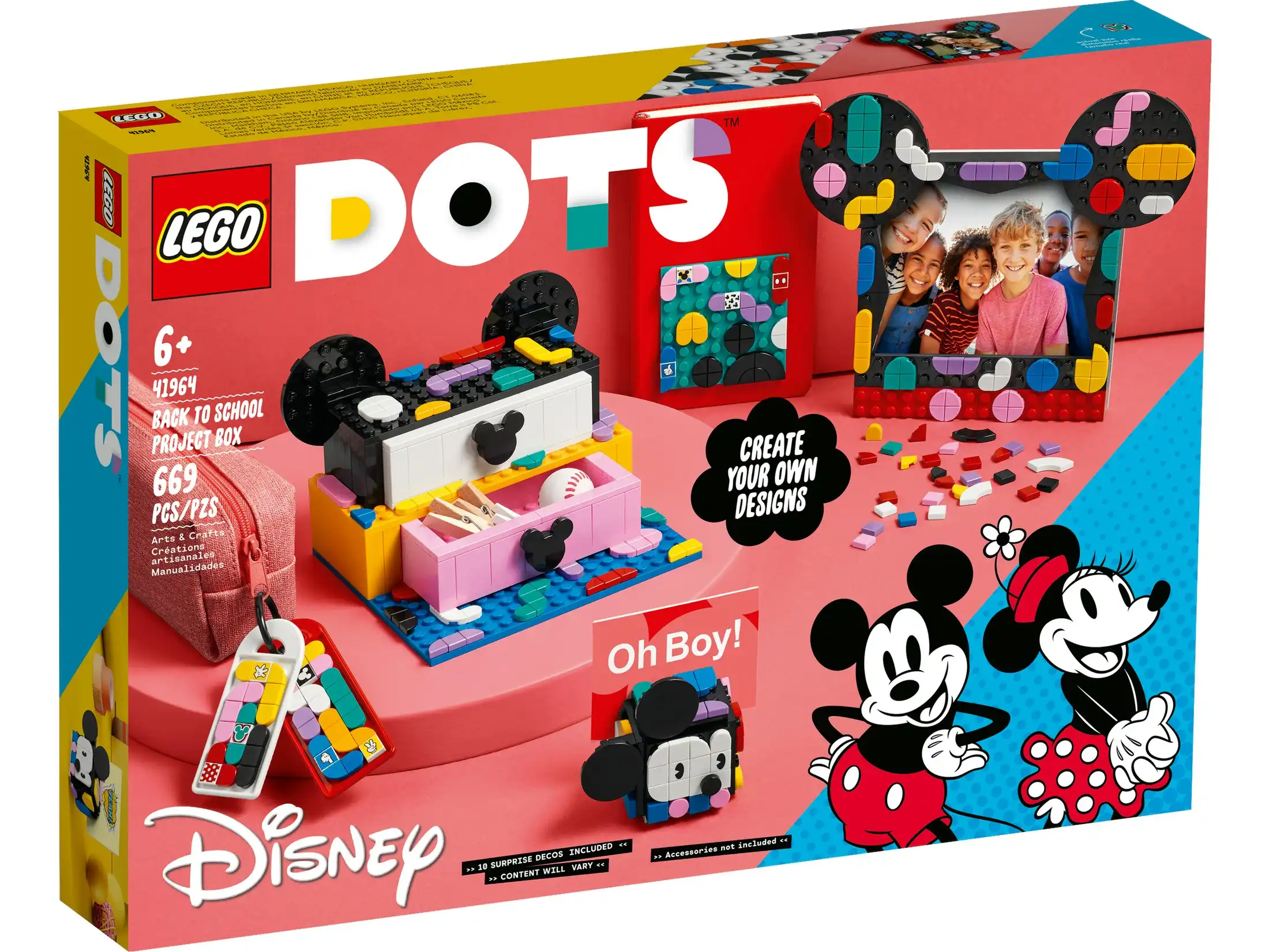 LEGO 41964 Mickey Mouse & Minnie Mouse Back-to-School Project Box - DOTS
