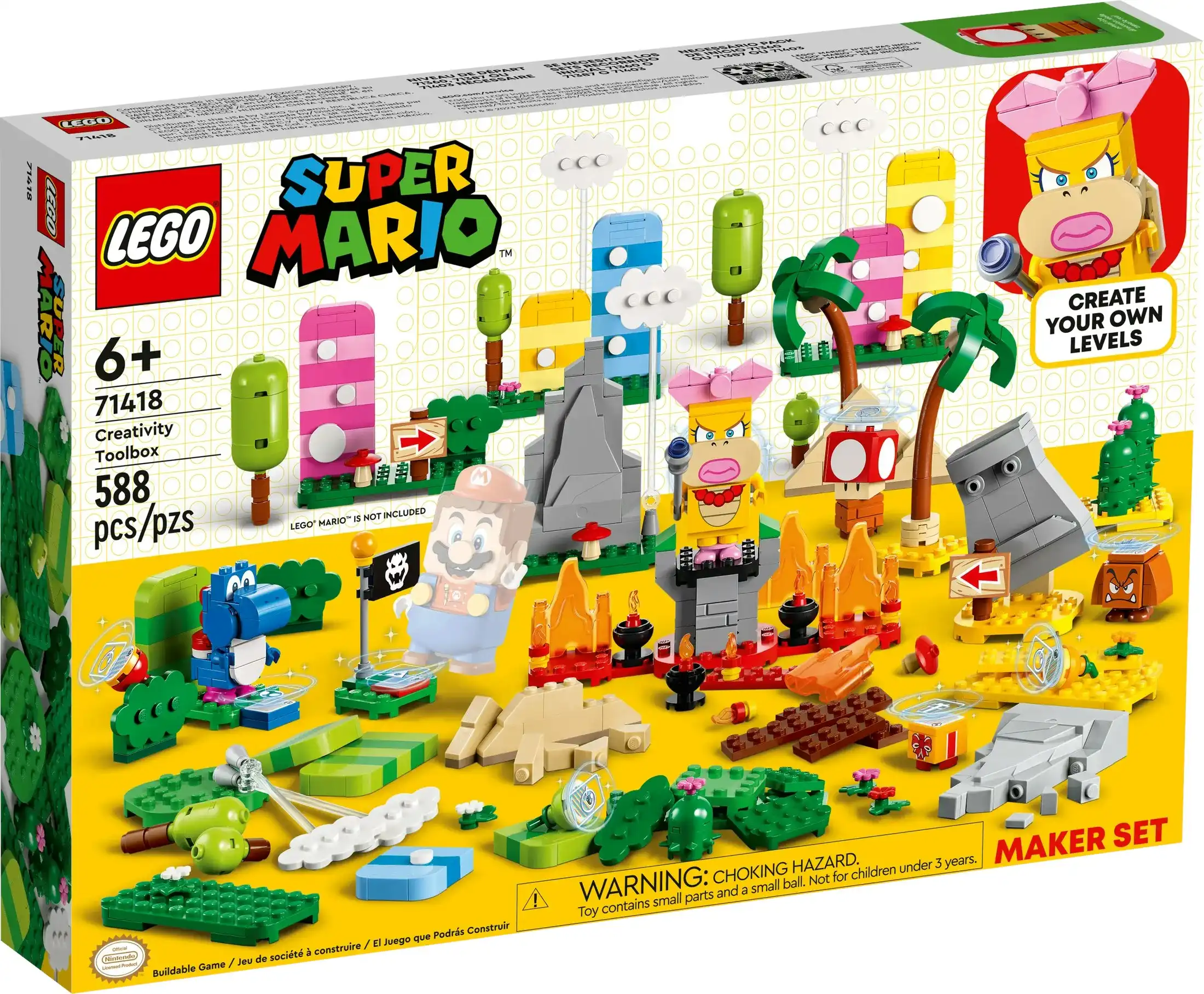 LEGO 71418 Creativity Toolbox Maker Set - Super Mario