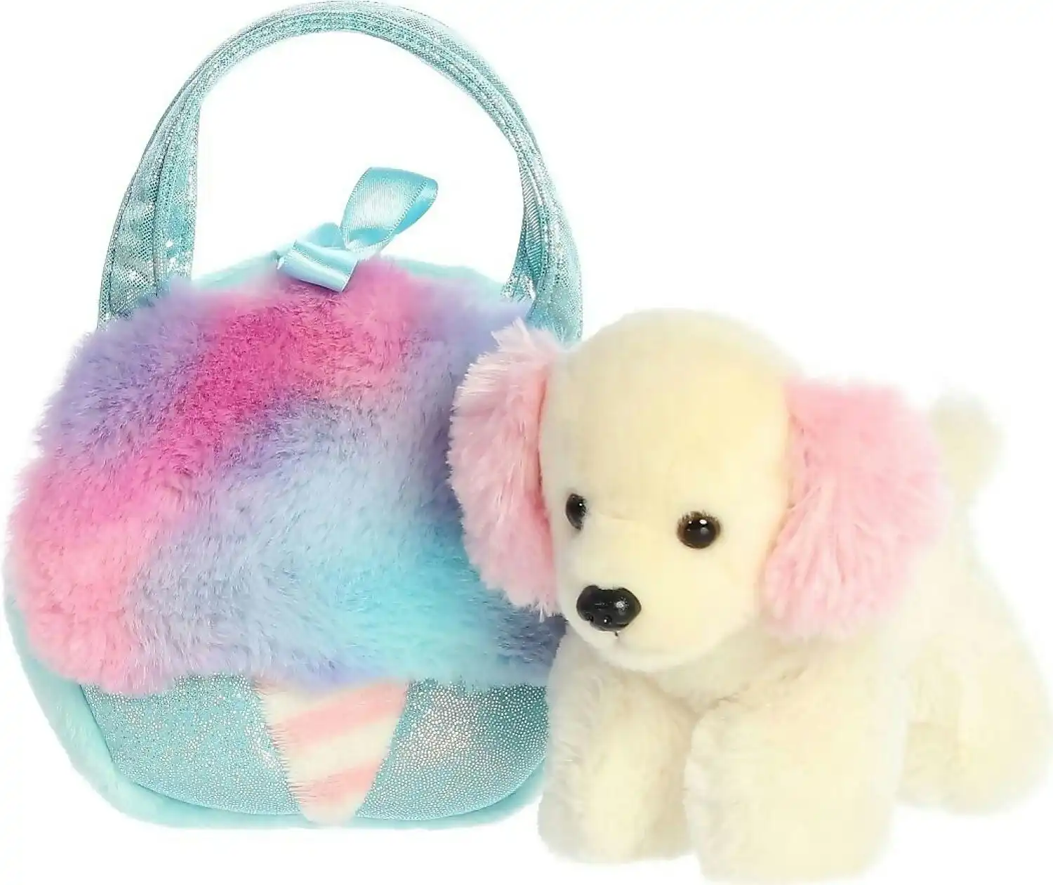 Cotton Candy - Fancy Pals Spaniel In Blue Fairy Floss Bag