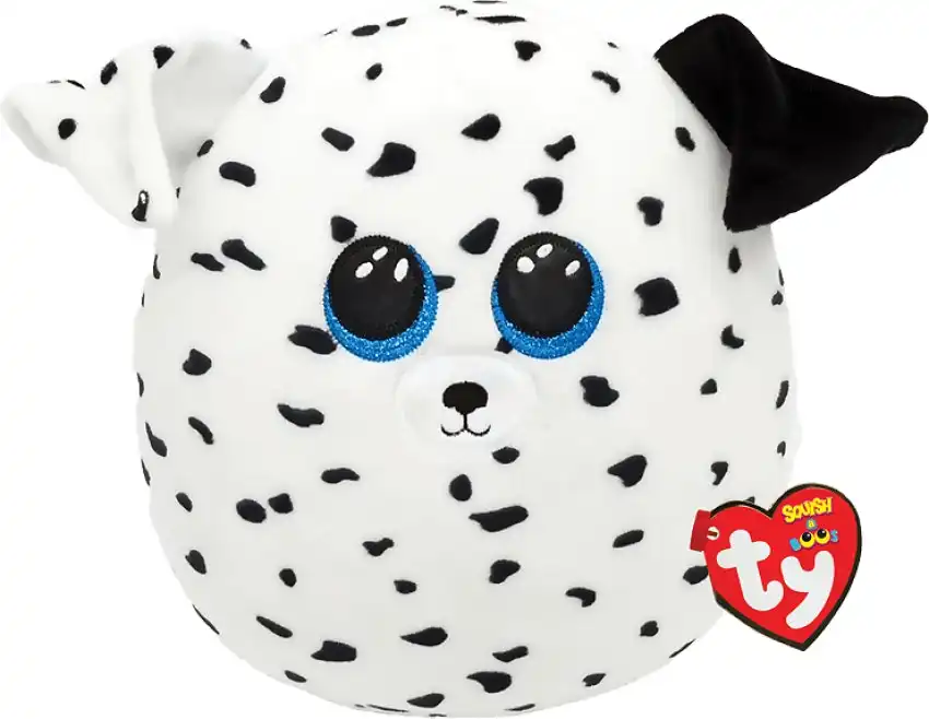 Ty Squish-a-boos - Fetch Dalmatian Dog - Large 14 Inches - Squishy Beanies
