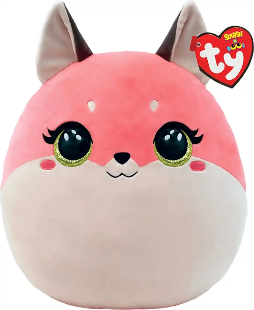 Ty Squish-a-boos - Roxie The Pink Fox Large 36cm - Squishy Beanies