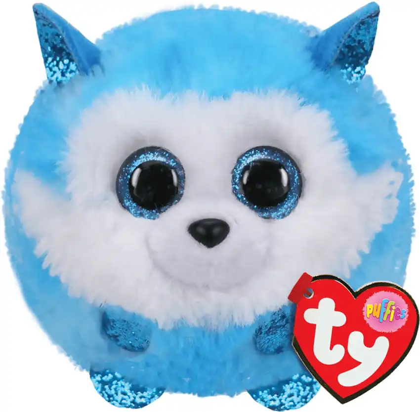 Ty - Beanie Ball Puffies - Prince Blue Husky 10cm