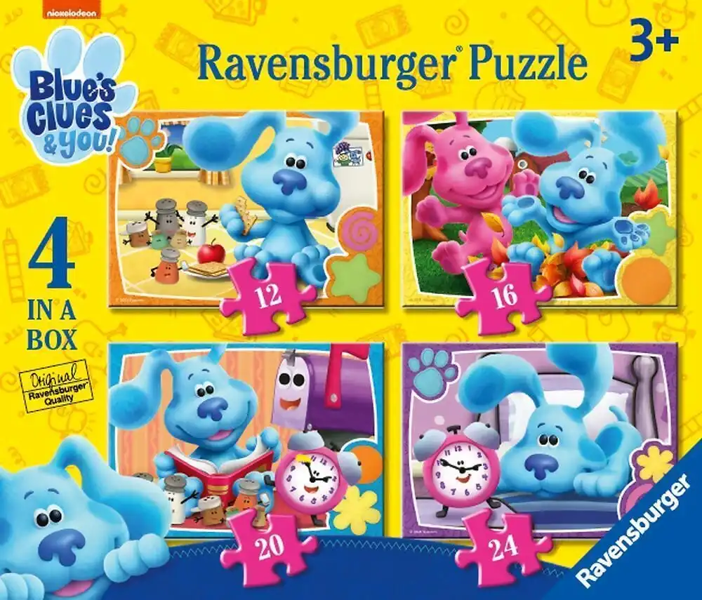 Ravensburger - Blue's Clues & You - 4 In A Box Jigsaw Puzzle 12 & 16 & 20 & 24 Pieces
