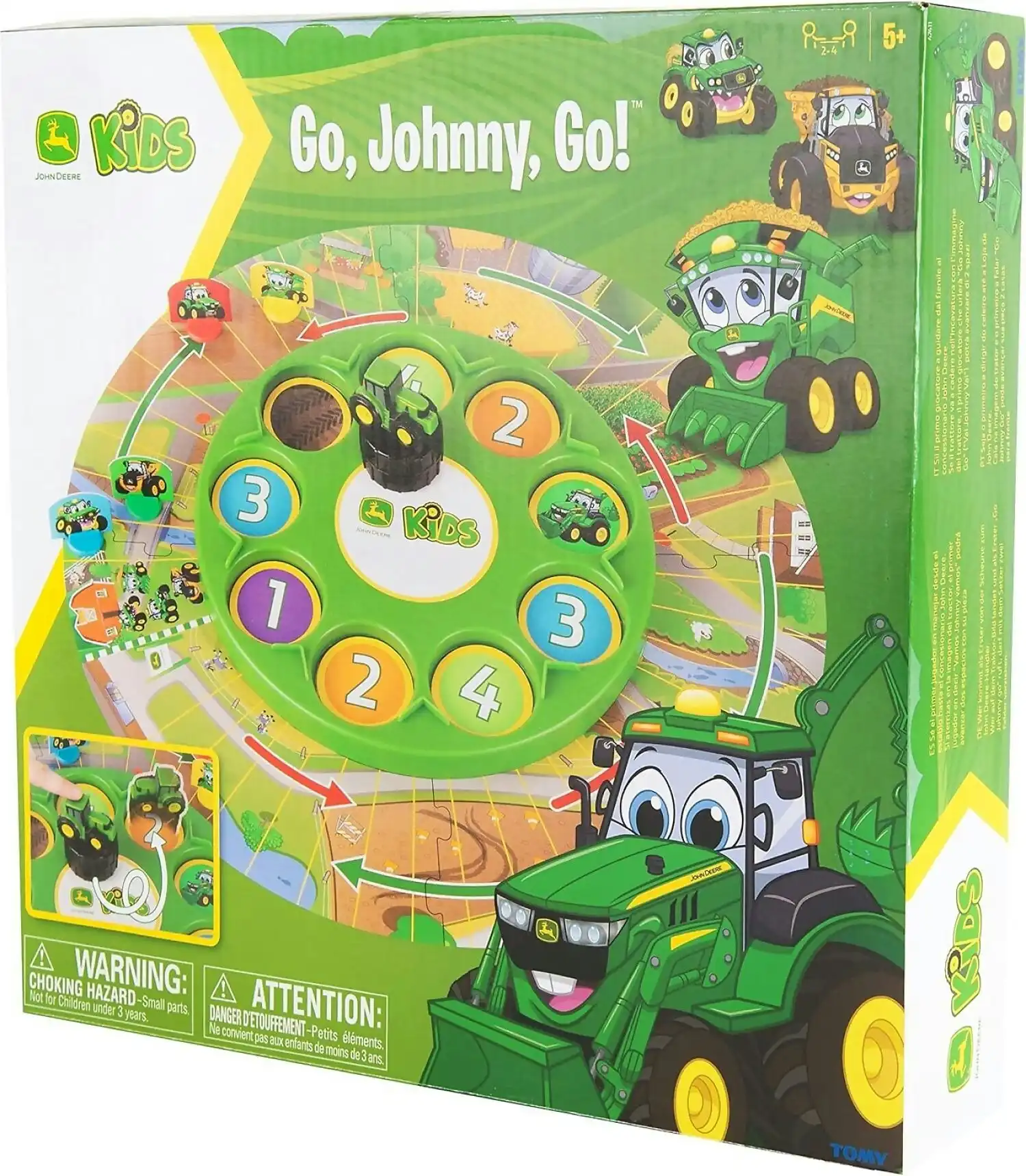 John Deere Kids - Go Johnny Go – Kid’s Board Game -tomy