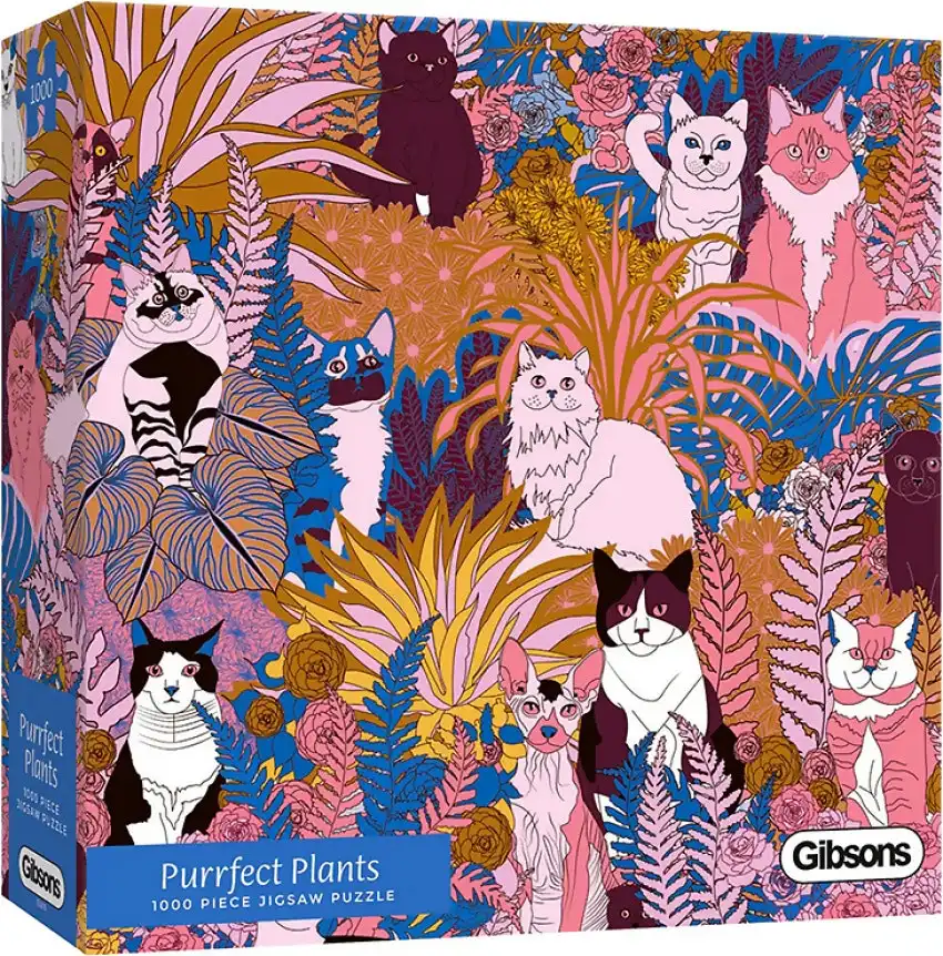 Gibsons - Purrfect Plants - Jigsaw Puzzle 1000pc