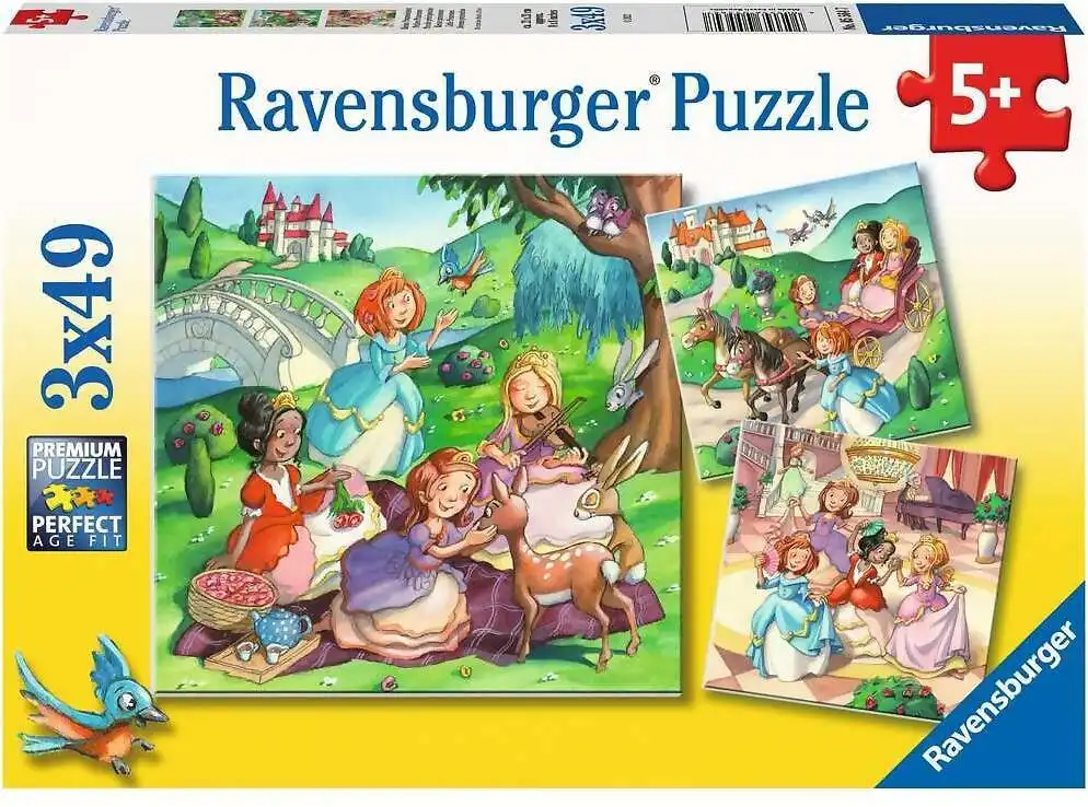 Ravensburger - Little Princesses Jigsaw Puzzle 3x49 Pieces