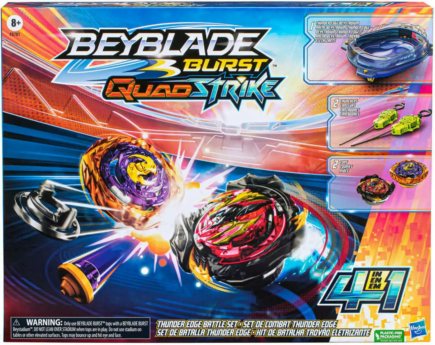 Beyblade - Quadstrike Thunder Edge Battle Set - Hasbro