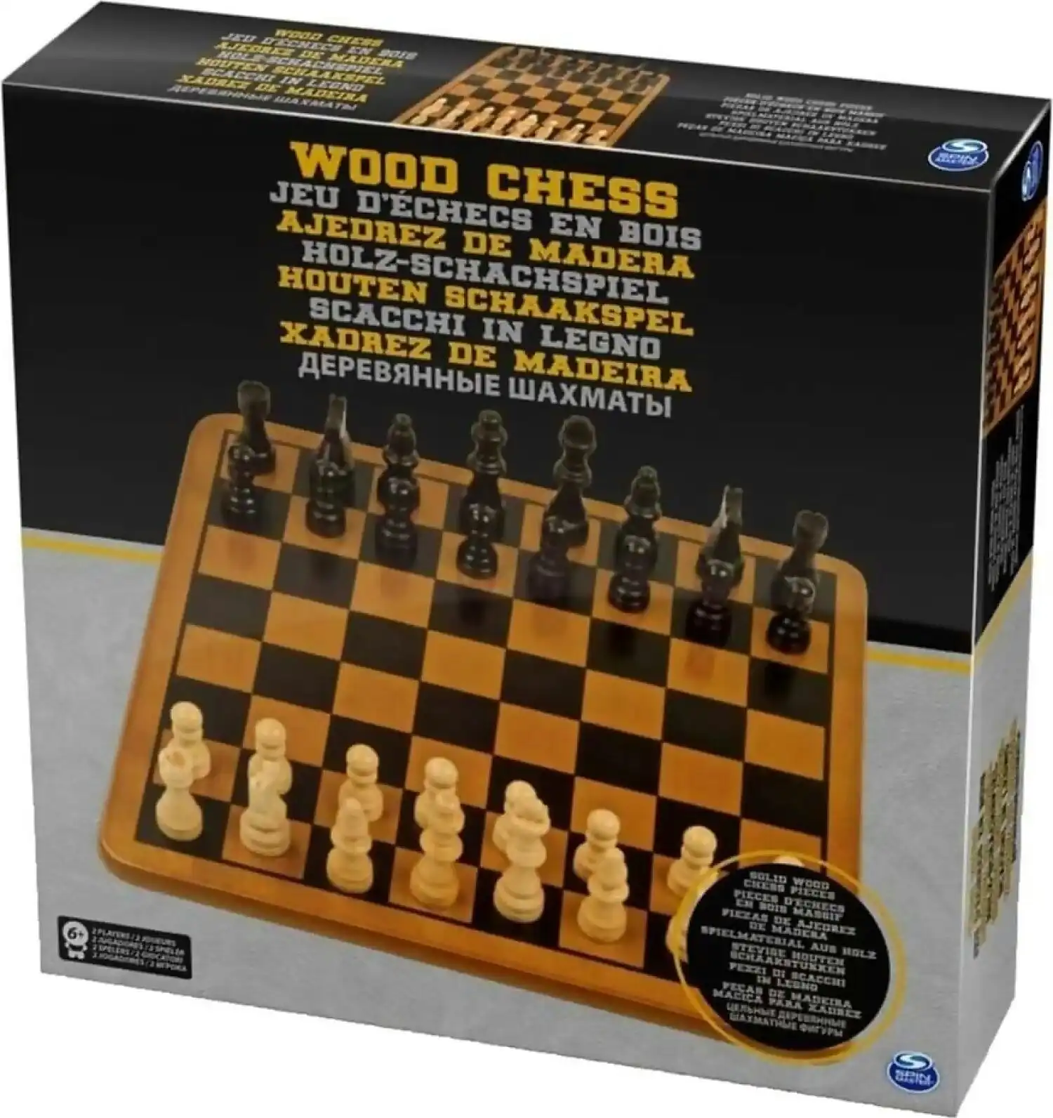 Spin Master - Wood Chess Set