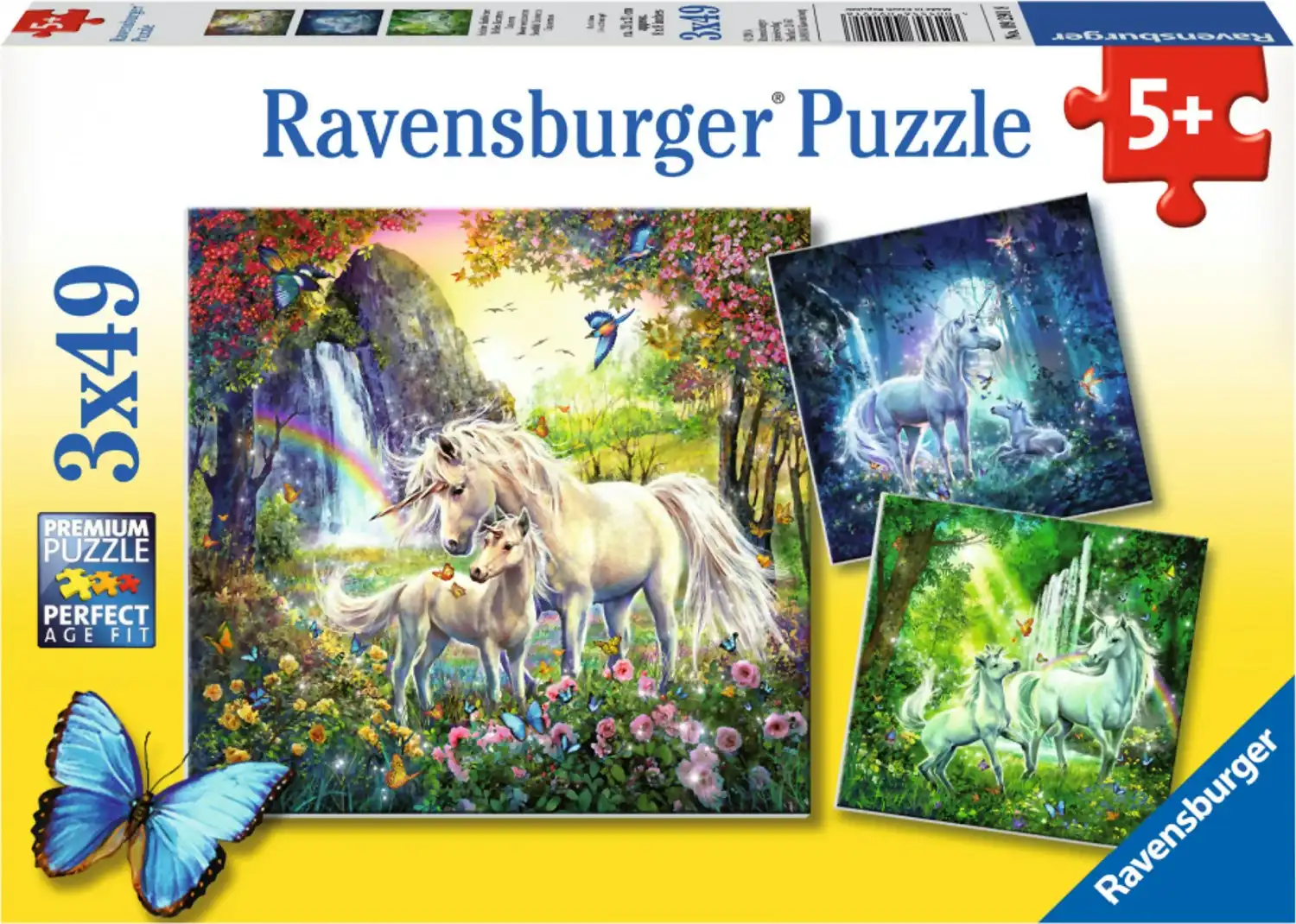 Ravensburger - Beautiful Unicorns Jigsaw Puzzle 3x49 Pieces