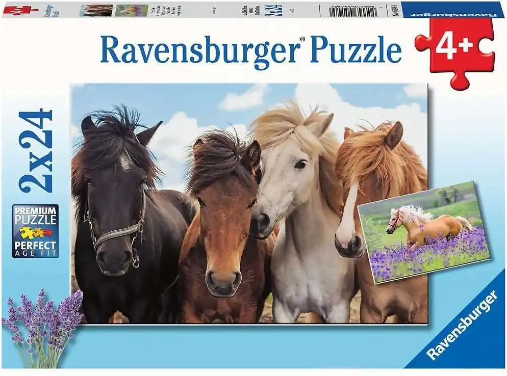 Ravensburger - Horse Friends Jigsaw Puzzle 2x24 Pieces