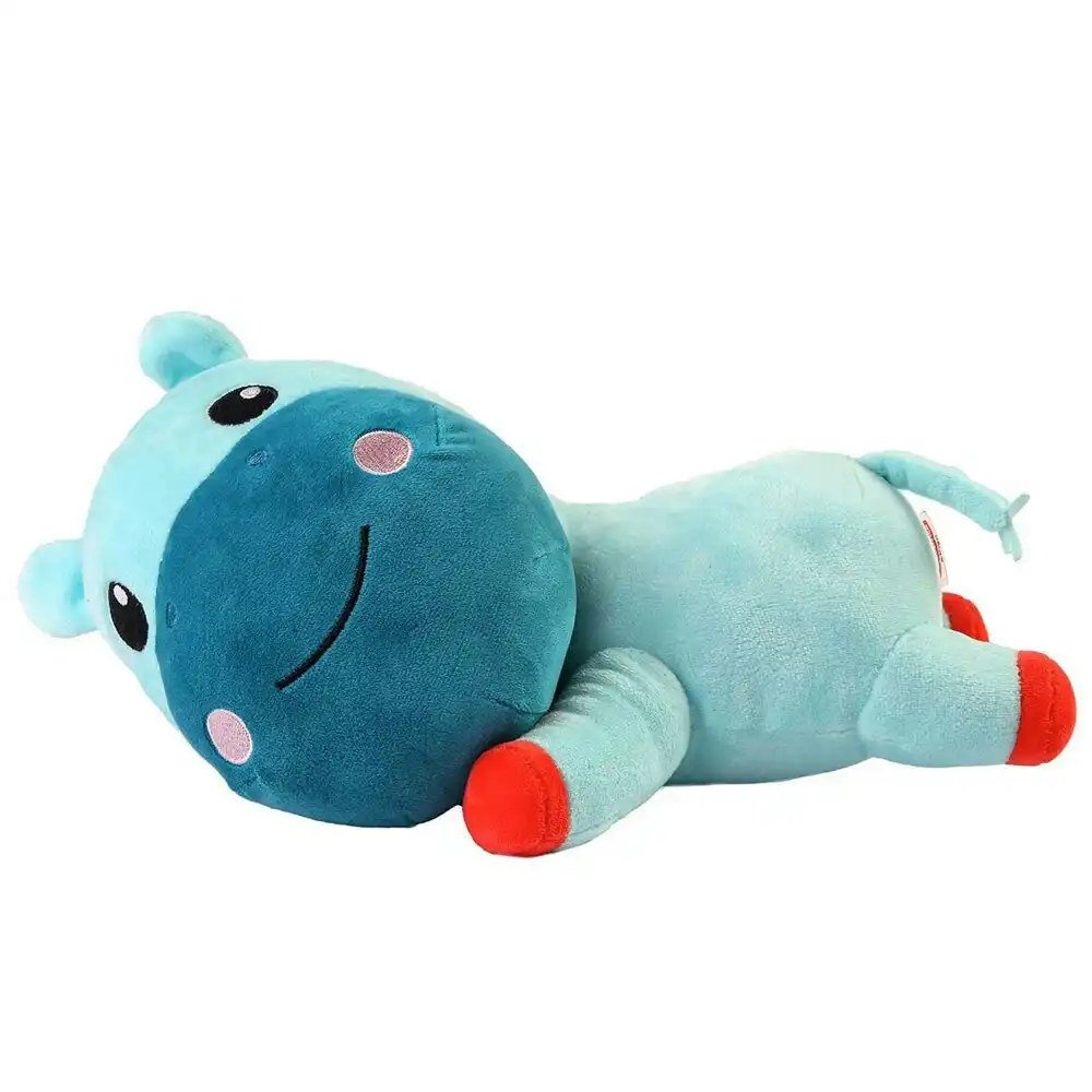 Fisher Price 30cm Sleeping Time Plush/Soft Animal Hippopotimus Kids Toy 12m+