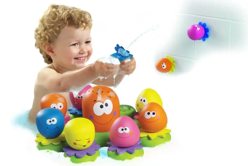 TOMY Baby Kids toddler Octopals  Bath time squirt water Activity Floating Toy