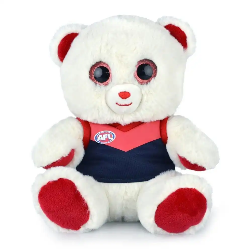 AFL Sparkle Melbourne Kids/Children 22cm Footy Team Soft Bear Toy 3y+