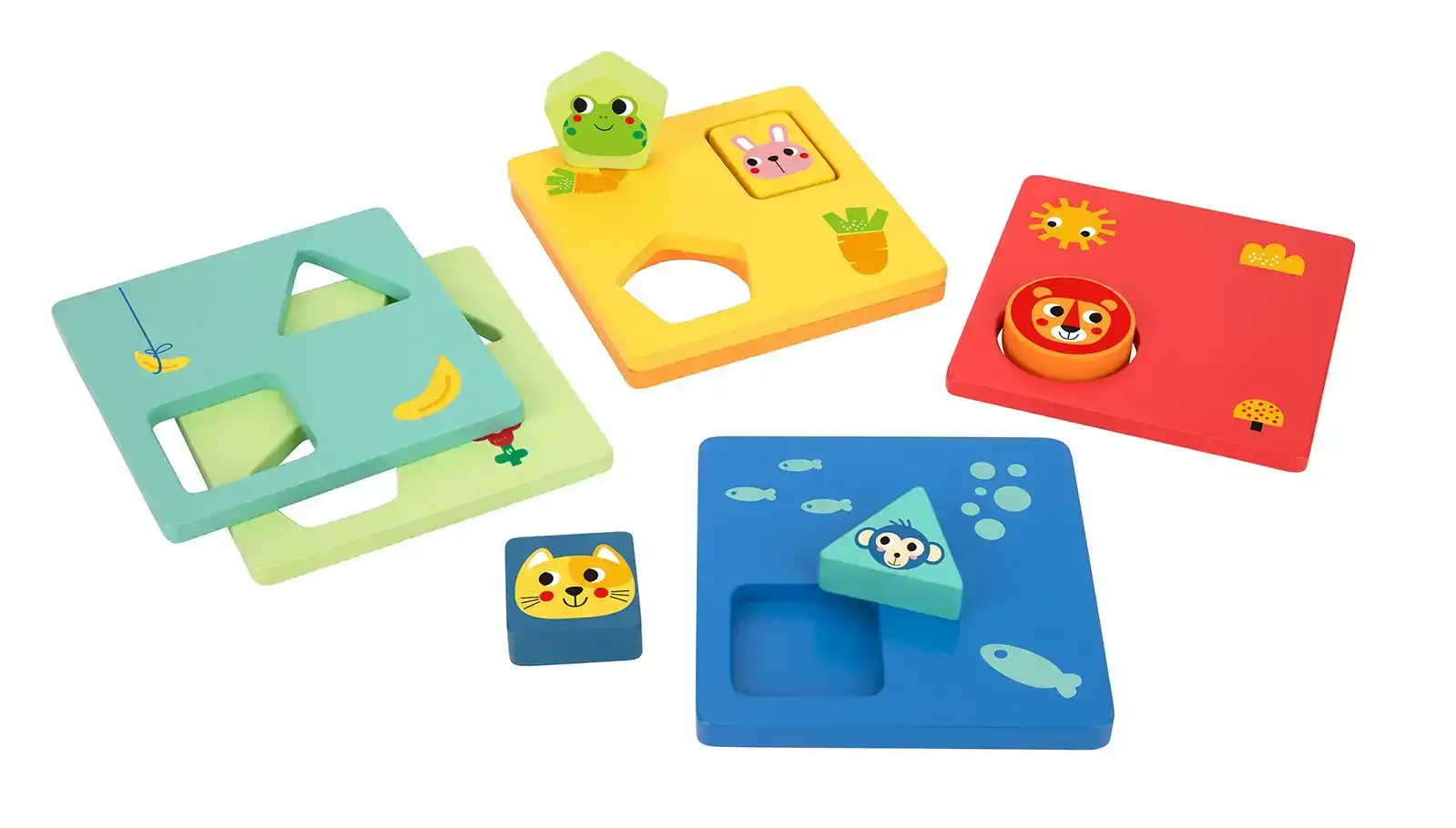 11pc Tooky Toy Logic Sensory Game Shapes Educational/Interactive Fun Play 2+
