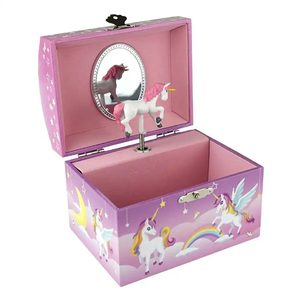 Kaper Kidz 13cm Starlight Unicorn Musical Jewellery Dome/Box Organiser 3y+