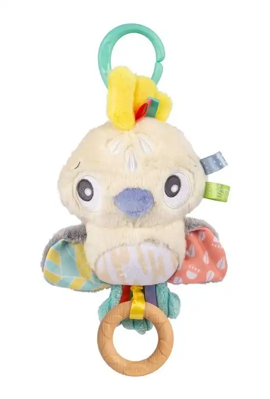Playgro Fauna Friends Pullstring Cockatoo Animal Baby Sensory Fun Toy 0m+