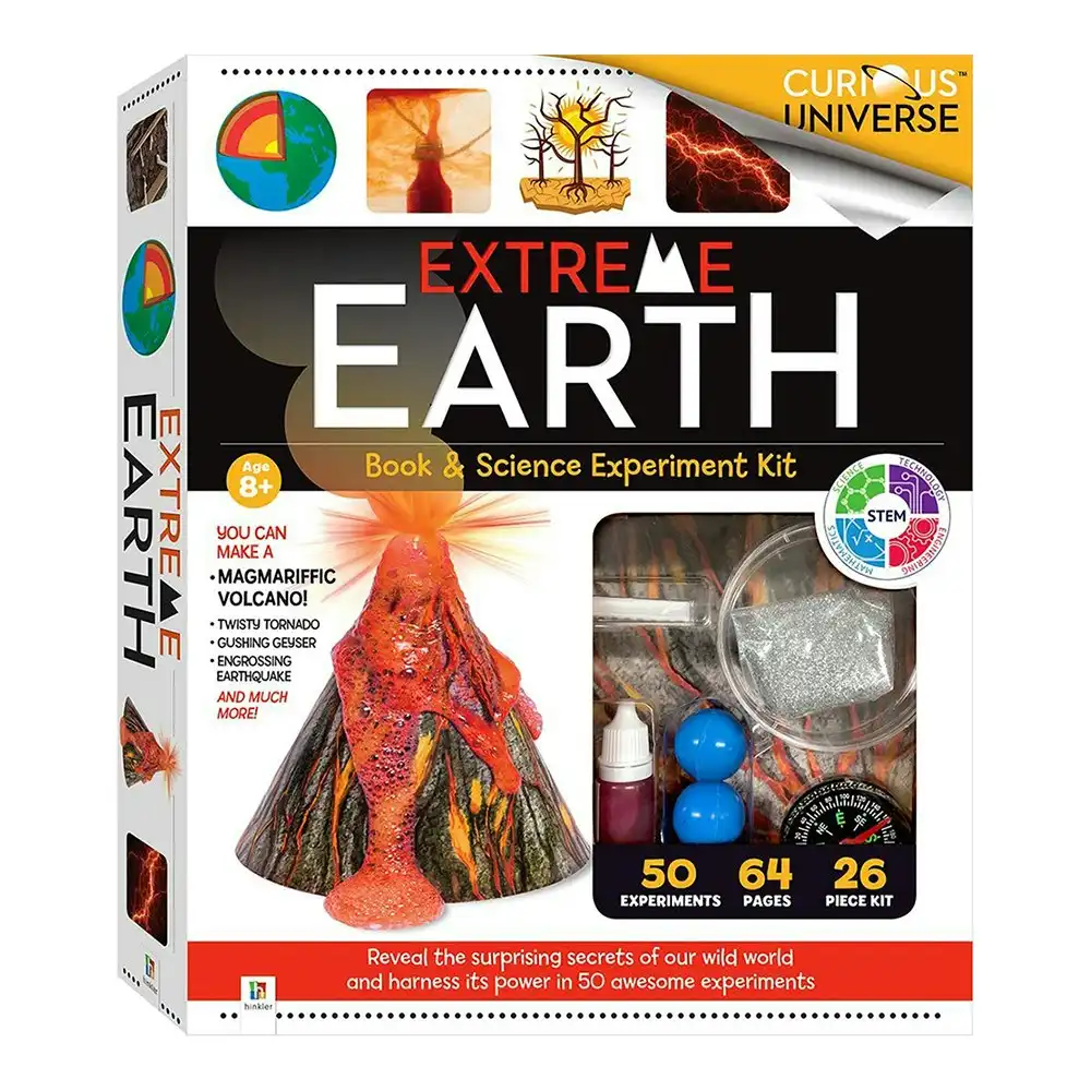 Curious Universe Extreme Earth Book And Science Kit Fun Experiment Kids 8y+
