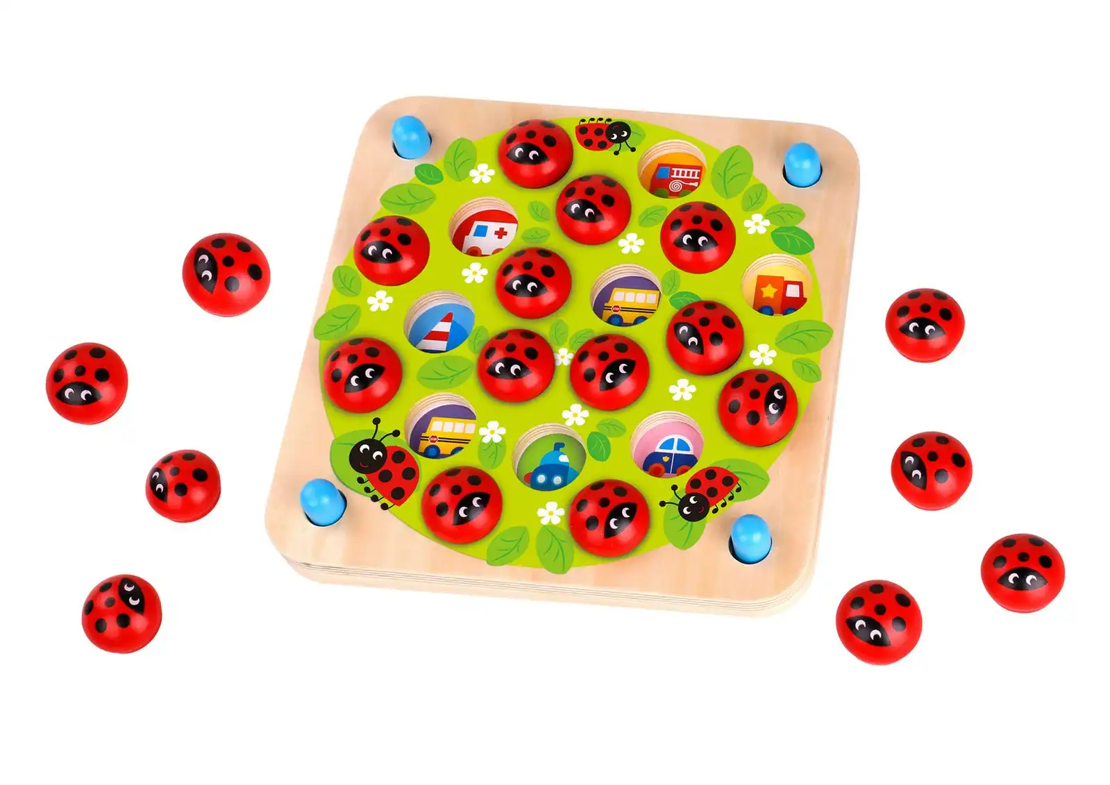 Tooky Toy Ladybug Educational Children's Memory Tabletop Matching Game 3y+