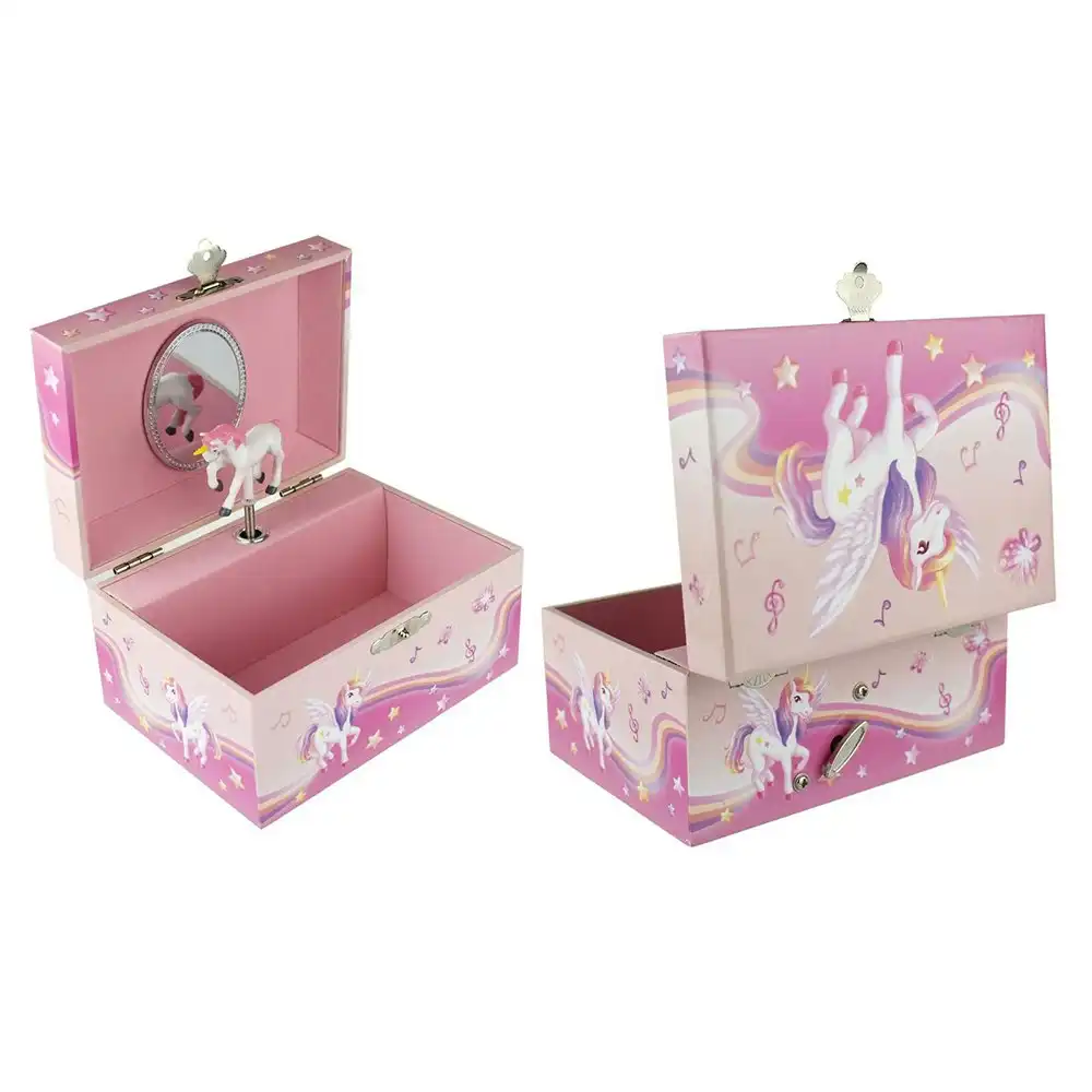 Kaper Kidz 15cm Nutmeg Unicorn Keepsake Musical Jewellery Box Organiser 3y+