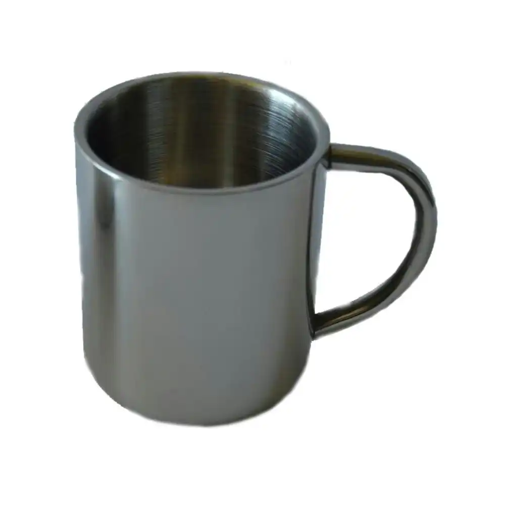 Domex Double Walled Stainless Steel Outdoor Camping Lightweight Mug 350ml