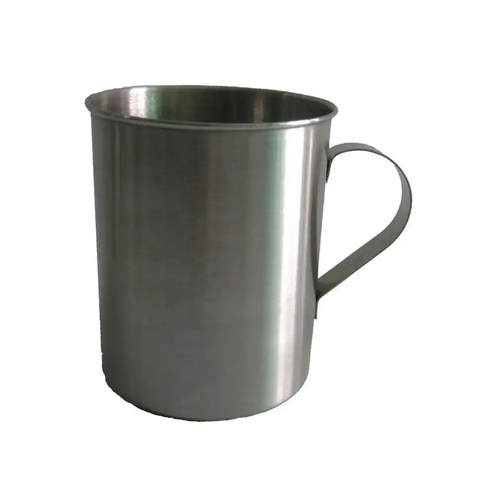 Domex Single Walled Stainless Steel Outdoor Camping Lightweight Mug 450ml
