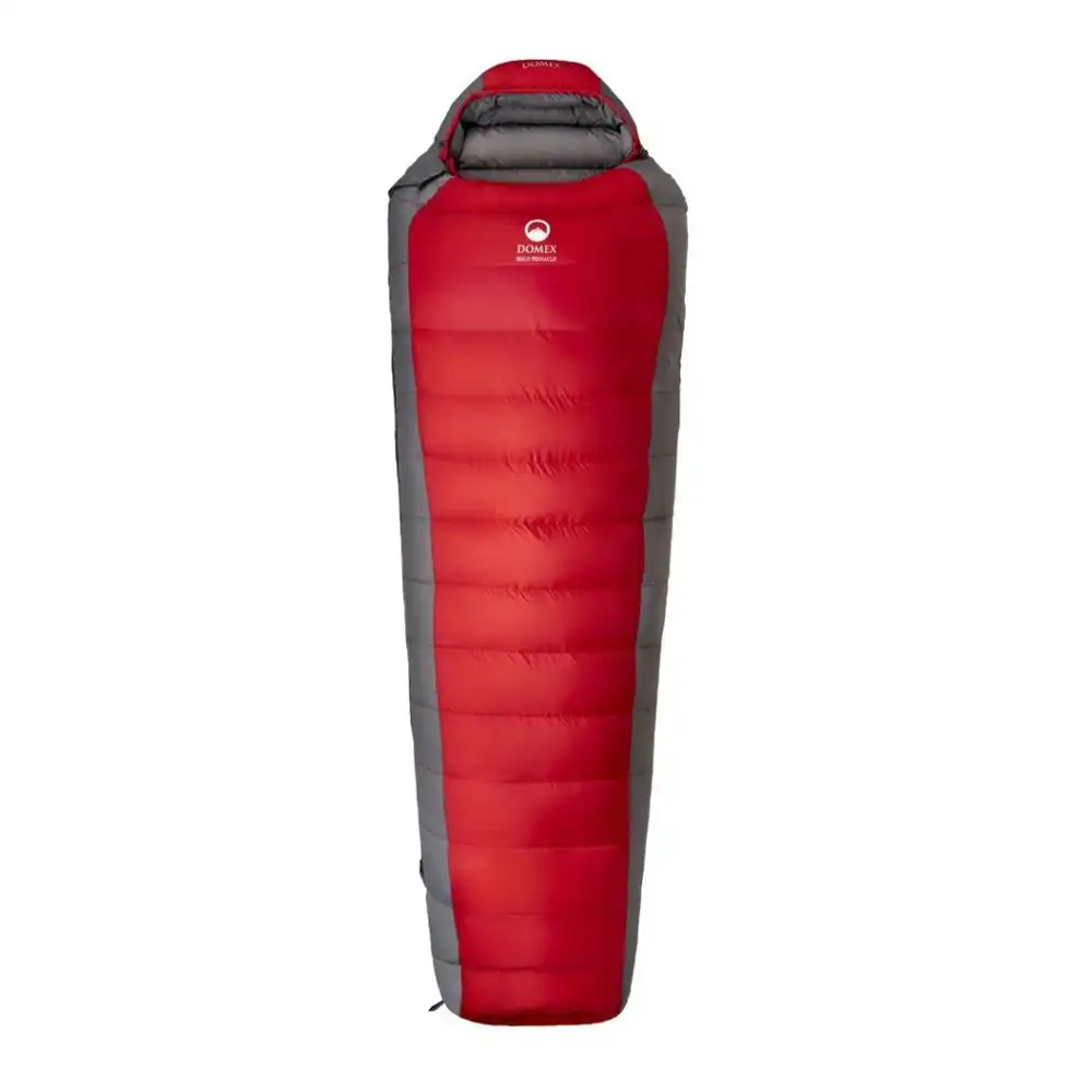 Domex Halo Pinnacle -17C Down Filling Cold Condition Sleeping Bag Red/Charcoal