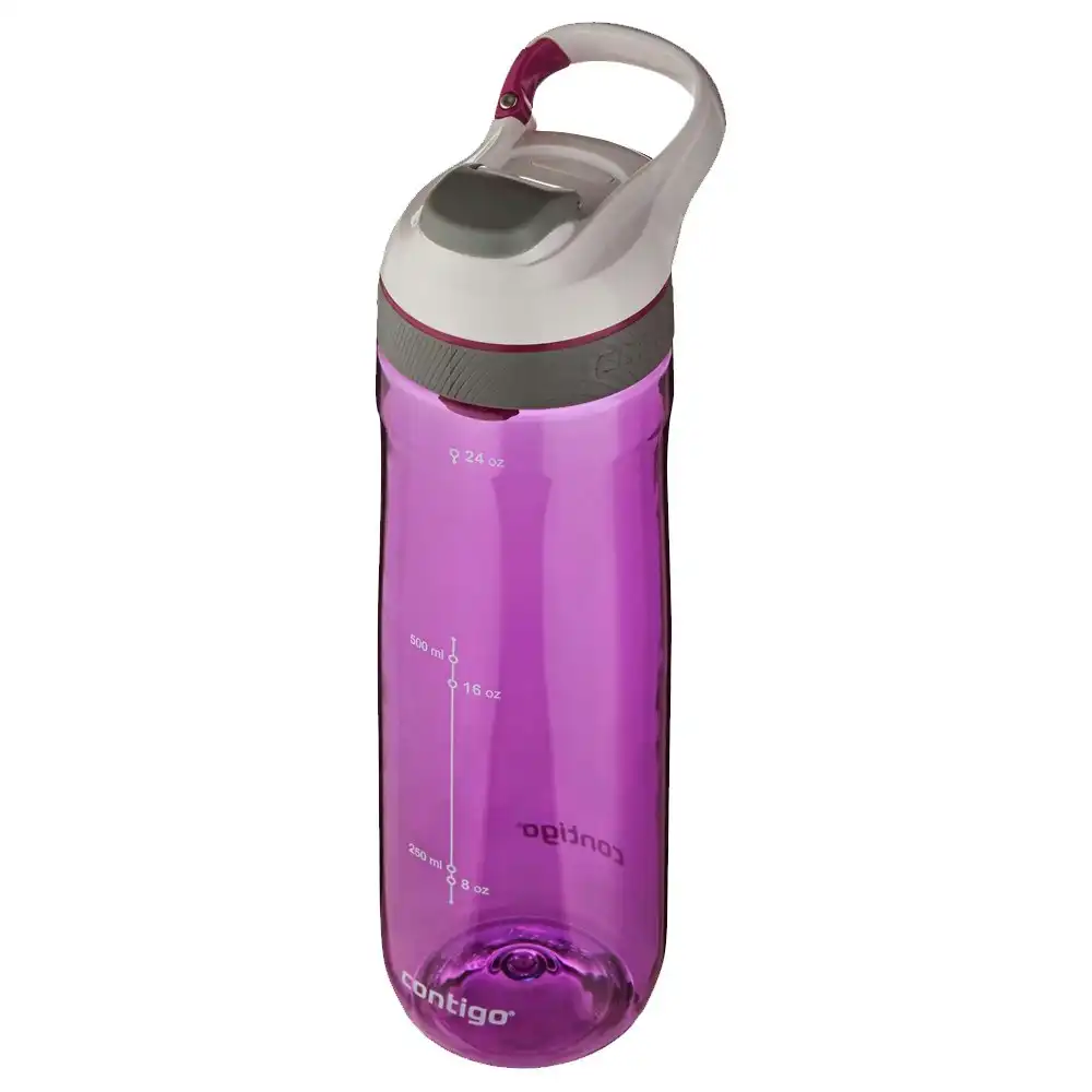 Contigo Cortland Autoseal Water Bottle 709ml w/ Autopout Sip Lid Press Purple