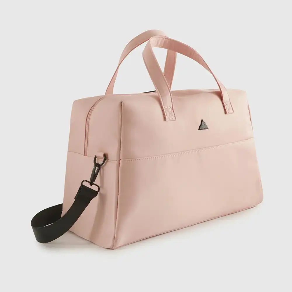 Travel Gear 25x39cm Women's Overnight Weekender Duffle Nylon Bag Quartz Pink