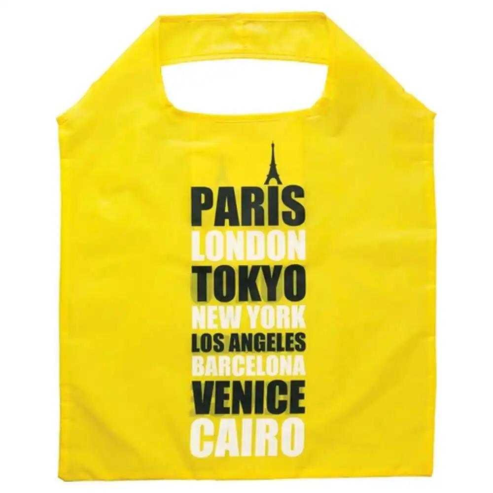 Go Travel Foldable Shopper Carry Bag Shopping Storage Shoulder Handbag Yellow