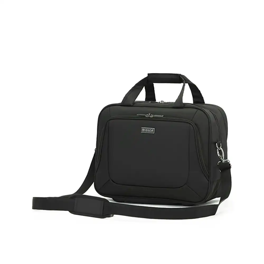 Tosca Oakmont Tote Travel Hand Carry Bag w/ Shoulder Strap 42x2x30cm - Black