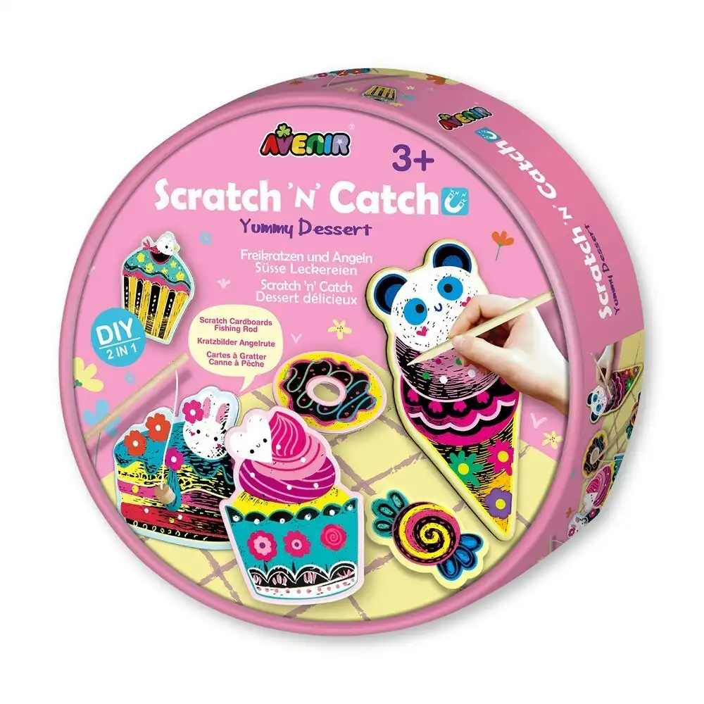 Avenir Scratch'n'Catch Yummy Dessert Kids/Children Fun Art/Craft Activity 3y+