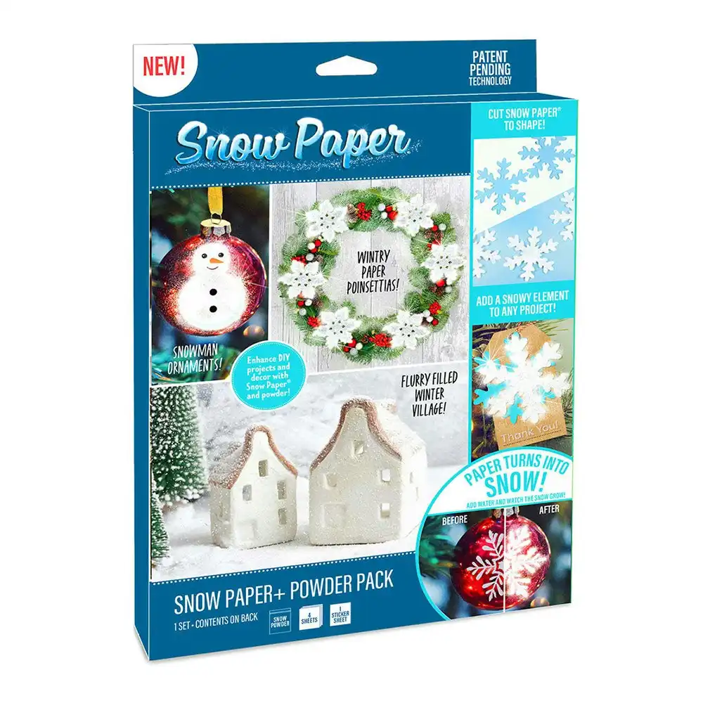 Be Amazing Toys Snow Paper & Powder Plus Pack Kids/Children Art Craft Kit 8y+
