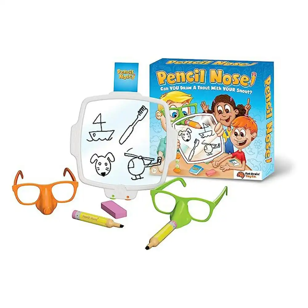 Pencil Nose Kids/Childrens/Family Drawing And Guessing Party Game/Toy 8y+
