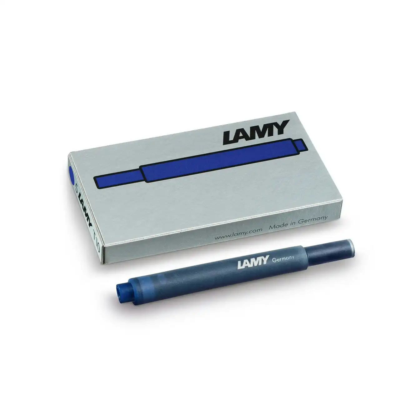 2x 5pc Lamy Hangsell T10 Fountain Pen Ink Cartridges Moderate Flow Blue/Black