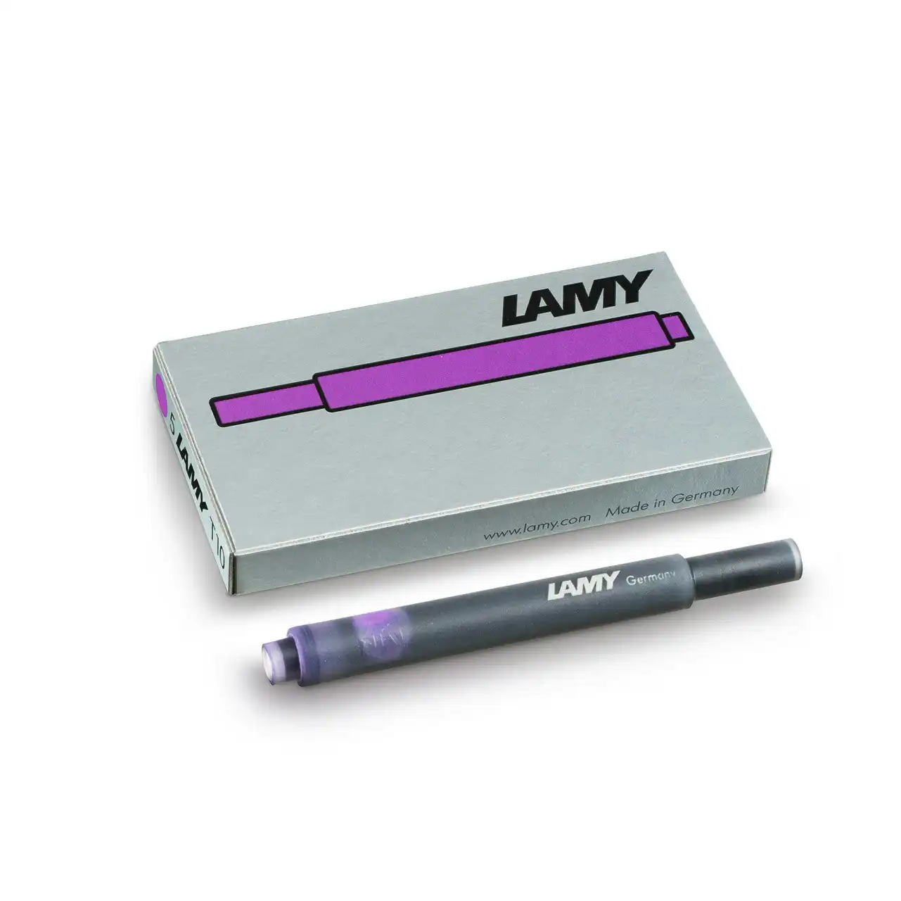 2x 5pc Lamy Hangsell T10 Fountain Pen Ink Plastic Cartridges Moderate Violet