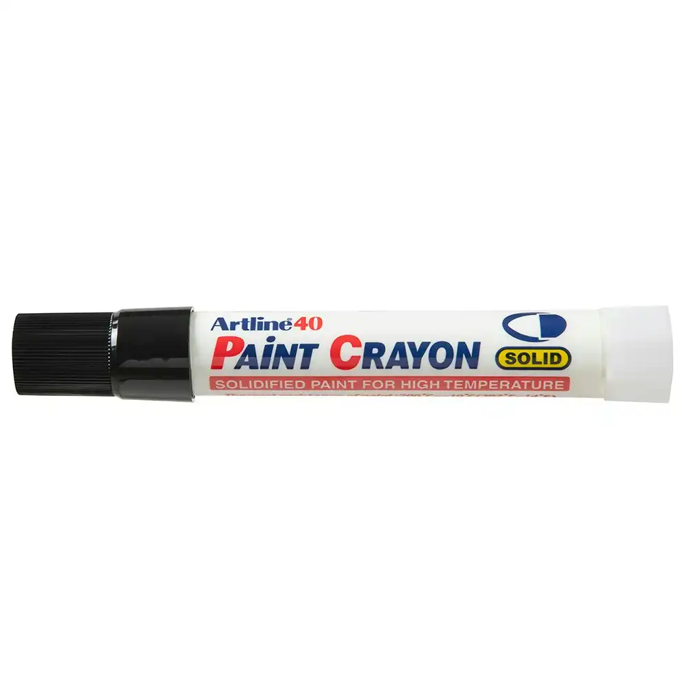 12PK Artline 40 Permanent Paint Crayon High Temperature - Black