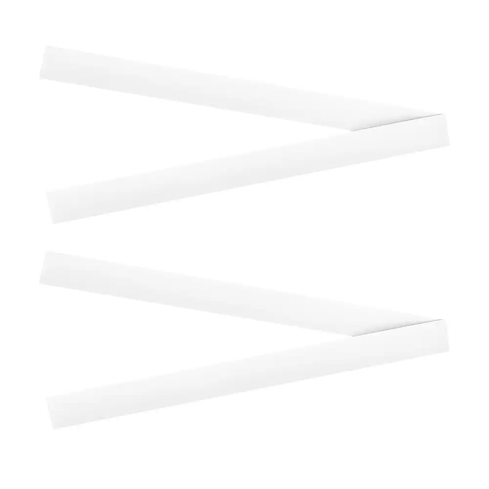 4x Quartet 2.5x30cm Reusable Dry-Erase Magnetic Strips For Whiteboard White