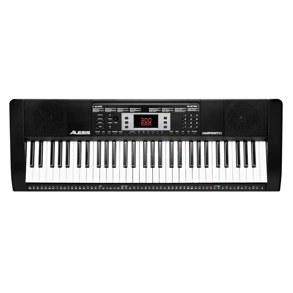 Alesis Harmony 61 Key Electric Keyboard w/Headphones/Bench/Footpedal/Speakers