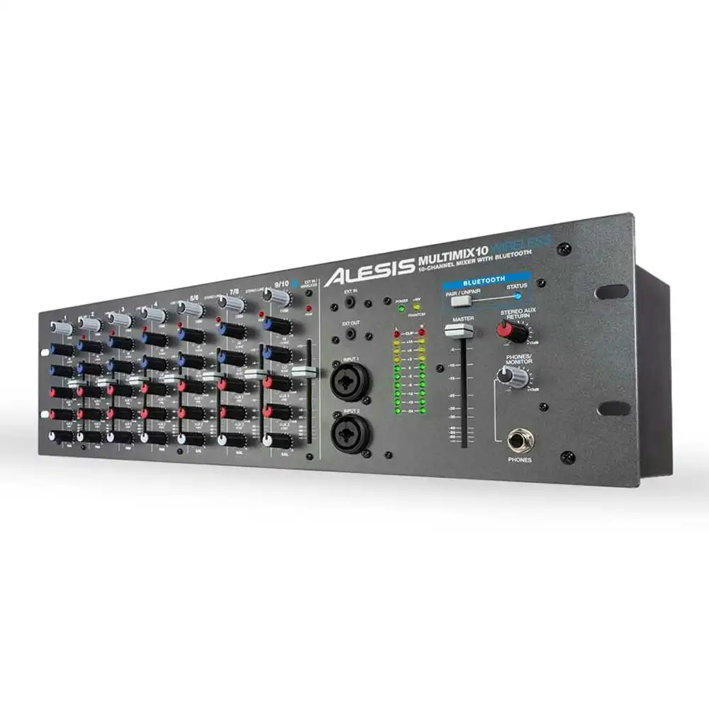 Alesis Multimix 10 Bluetooth/Wireless 10-Channel Rackmount Music/Sound Mixer
