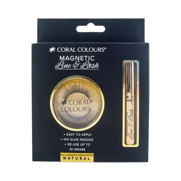 Cosmetics Squad Coral Colours Magnetic Eyelashes Natural
